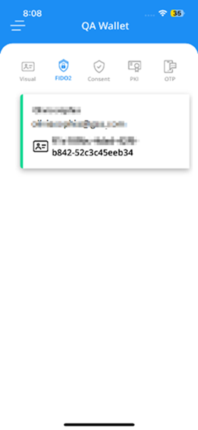 ID Wallet - FIDO2 Credential